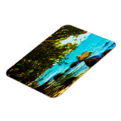 ハナレイベイカウアイハワイ抽象芸術 マグネット (左側)