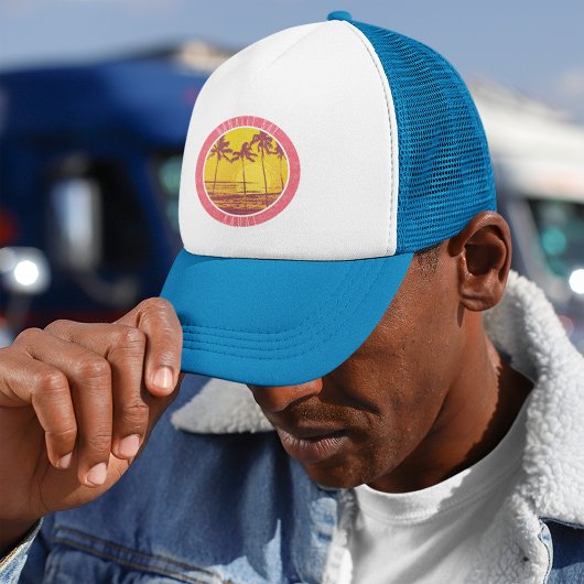 ハナレイベイカウアイヴィンテージビーチサンライズサーフ キャップ