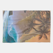 ハナレイベイビーチサーフ キッチンタオル (横)