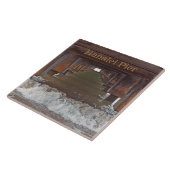 「ハナレイ桟橋の下」（カウアイ） タイル (側面)