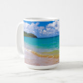 ハナレイ湾の海岸風景 コーヒーマグカップ (正面左)
