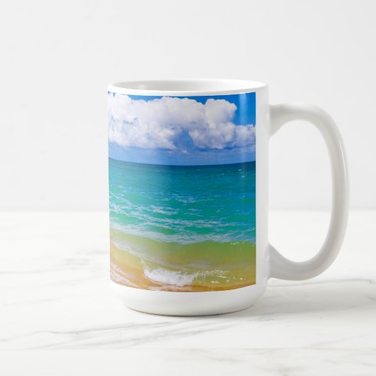 ハナレイ湾の海岸風景 コーヒーマグカップ (右)