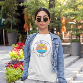 ハナレイ湾、カウアイ島のクラシックスタイル Tシャツ