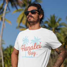 ハナレイ湾 ハワイ島 カウアイ島 レトロ お土産 Tシャツ