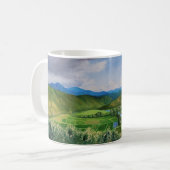 ハナレーバレーハワイ油彩画 コーヒーマグカップ (正面左)
