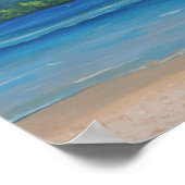 ハナレーベイハワイアン諸島絵画ズ ポスター (角)