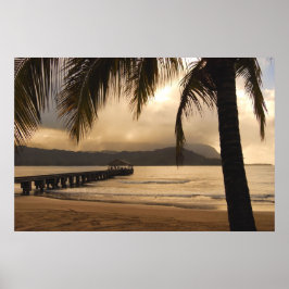 ハナレーベイ – カウアイ、ハワイ ポスター