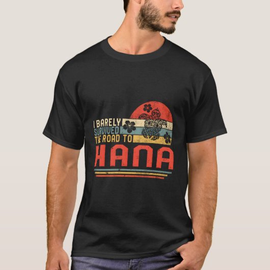 ハナ生き延びトリップハワイのウミガメの夏への道 Tシャツ (正面)