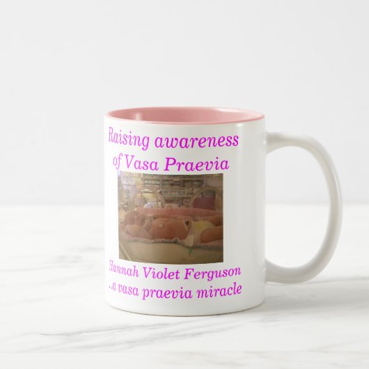 ハナ-普通サイズのマグ ツートーンマグカップ (右)