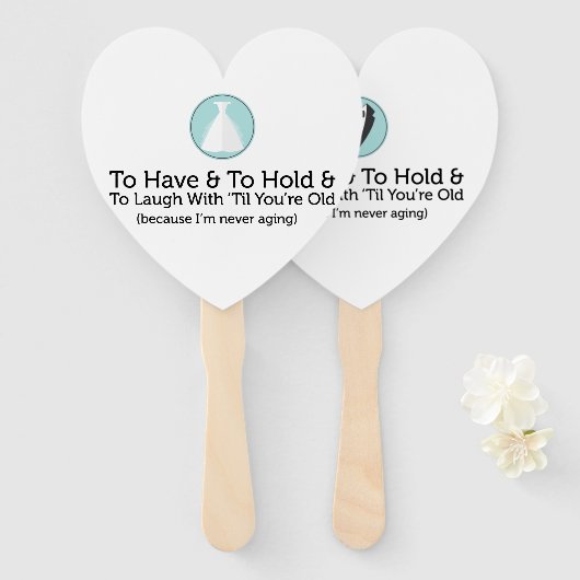 ハニおもしろいー結婚ツの誓い ハンドファン (正面&裏面)