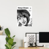 ハニのポスター – By Heeyo Draw ポスター (ホームオフィス)