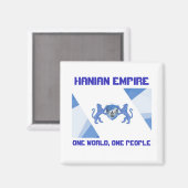 ハニアンエンパイア国旗One World One People Magnet マグネット (正面/裏面)