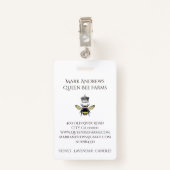 ハニエレガントツビーとクラウンファームズ バッジ (裏面クリップ)