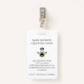 ハニエレガントツビーとクラウンファームズ バッジ (正面クリップ)