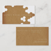 ハニカオーガニックム |ナチュラルビジネス 名刺 (正面/裏面)