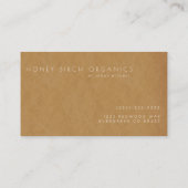 ハニカオーガニックム |ナチュラルビジネス 名刺 (裏面)