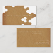 ハニカオーガニックム |ナチュラルビジネス 名刺 (正面/裏面)