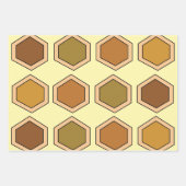 ハニカカラフルム誕生日 ラッピングペーパーシート (正面2)