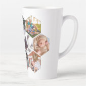 ハニカパーソナライズされたムファミリー写真カスタム カフェラテマグ (右)