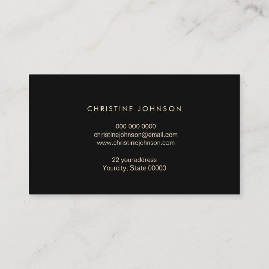 ハニカフェイクンレインボーグリッタービーon black 名刺 (裏面)