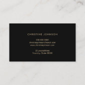 ハニカフェイク金ゴールド箔 名刺 (裏面)