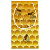 ハニカムおよびハニチカスタムービー製品パッケージ スモールペーパーバッグ (裏面)