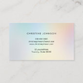 ハニカムおよびフェイク金ゴールドホイルビー 名刺 (裏面)