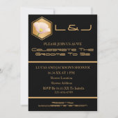 ハニカムおよびフローラウェディングシャワー 招待状 (正面)