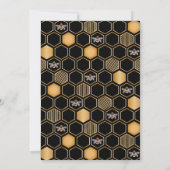 ハニカムおよびフローラウェディングシャワー 招待状 (裏面)
