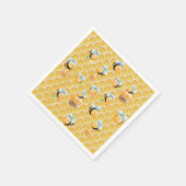 ハニカムとハチのファーストビー誕生日 スタンダードカクテルナプキン (角)