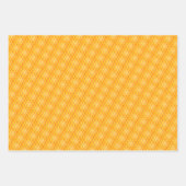 ハニカムとミツバチのセット ラッピングペーパーシート (正面3)