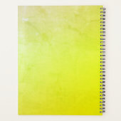 ハニカムと黄色と黒のクイーンビー プランナー手帳 (裏面)