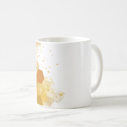 ハニカムアルコールインク コーヒーマグカップ (正面右)