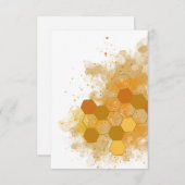 ハニカムアルコールインク サンキューカード (正面/裏面)