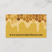 ハニカムアンドハニービーキーパー農家 名刺 (裏面)