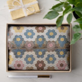 ハニカムキルトヴィンテージ1830コテージコアデコページ 薄葉紙 (ギフト)