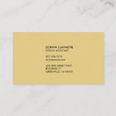 ハニカムグラデーションオレンジ色金ゴールドデザイナ 名刺 (裏面)