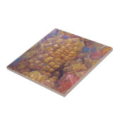 ハニカムゴールデンマウンテン抽象芸術デジタルアート タイル (側面)