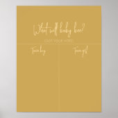 ハニカムジェンダーリビールボーイナーチャート ポスター (正面)