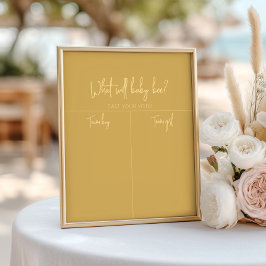 ハニカムジェンダーリビールボーイナーチャート ポスター