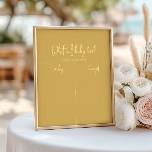 ハニカムジェンダーリビールボーイナーチャート ポスター