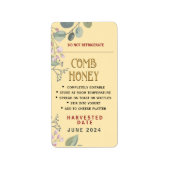 ハニカムストレージの提案を提供する収穫日 ラベル (正面)