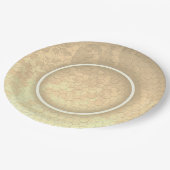 ハニカムダマスクの結婚式 ペーパープレート (アングル)