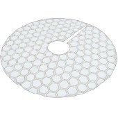 ハニカムトープ中性パターン養蜂家 ブラッシュドポリエステルツリースカート (アングル)