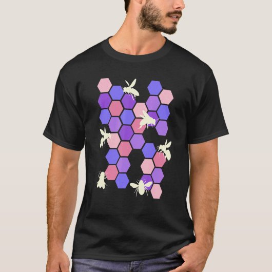 ハニカムハイブ養蜂家1 Tシャツ (正面)