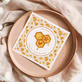 ハニカムハチビーかわいい赤ちゃんシャワー スタンダードカクテルナプキン