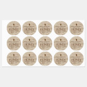 ハニカムハチミツとハチミツを使用した養蜂事業パッチ ラベル (シート)