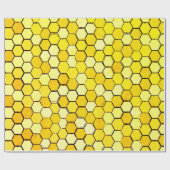 ハニカムハチ科包装紙 ラッピングペーパー (フラット)