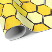 ハニカムハチ科包装紙 ラッピングペーパー (ロールコーナー)