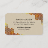 ハニカムハニービーアピアリストヘキソンズビーキーパーB 名刺 (裏面)